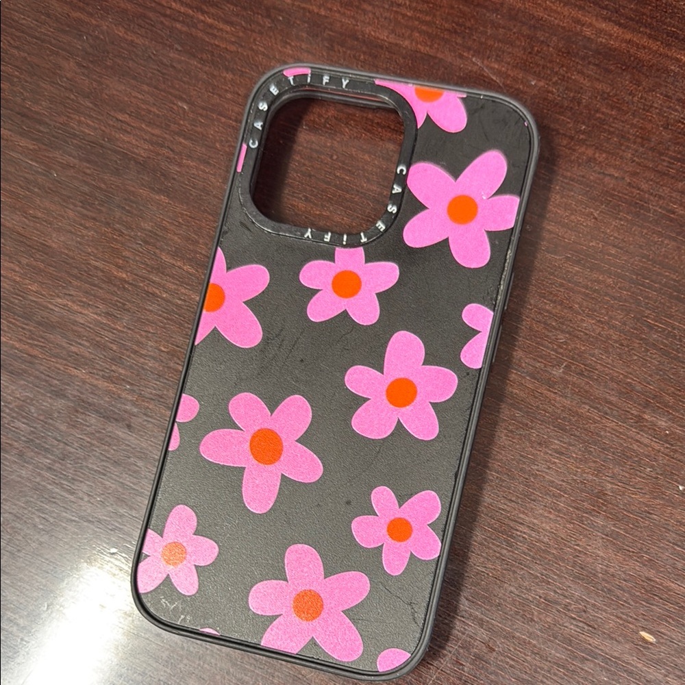 Casetify Black and Pink Protective IPhone 12 Case